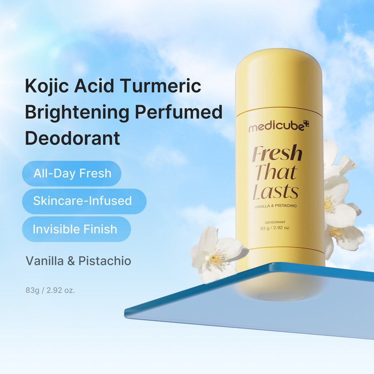 Kojic Acid Brightening Deodorant (Vanilla & Pistachio) R3