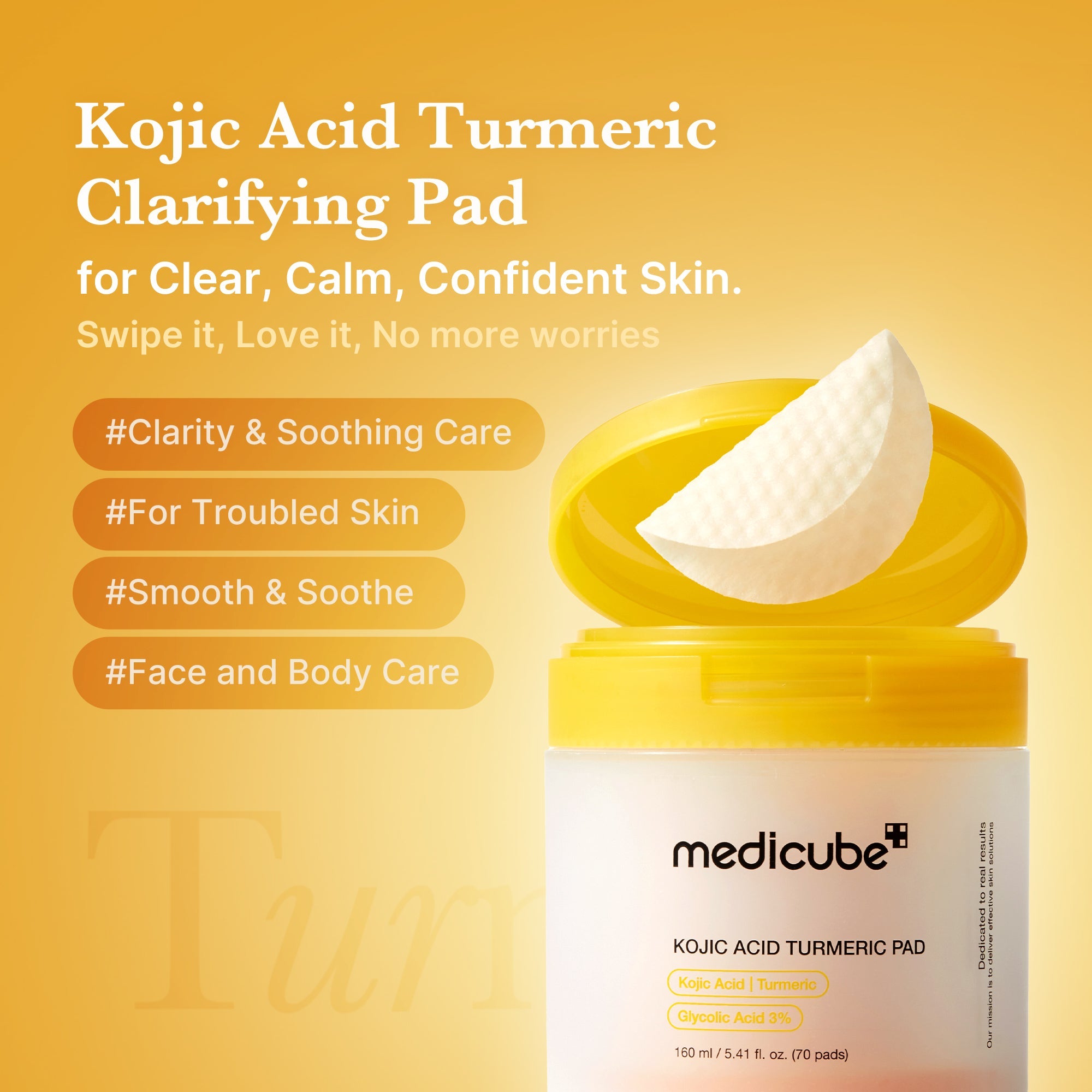 Kojic Acid Tumeric Toner Pad Z1
