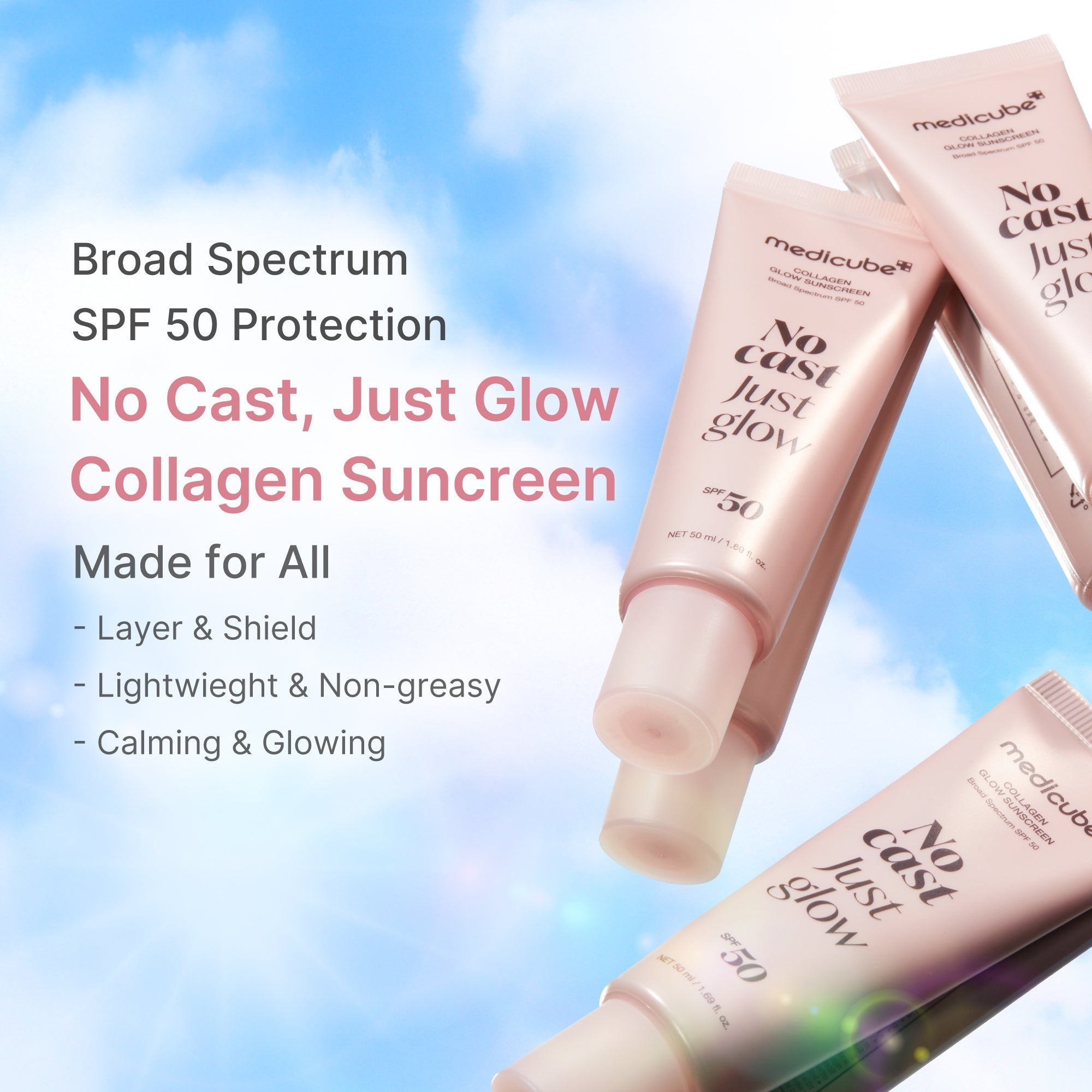 No Cast Just Glow Collagen Sunscreen I7