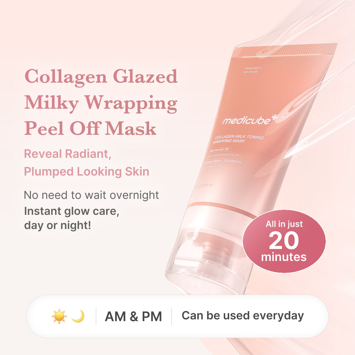 Collagen Milky Glow Daytime Wrapping Mask D2