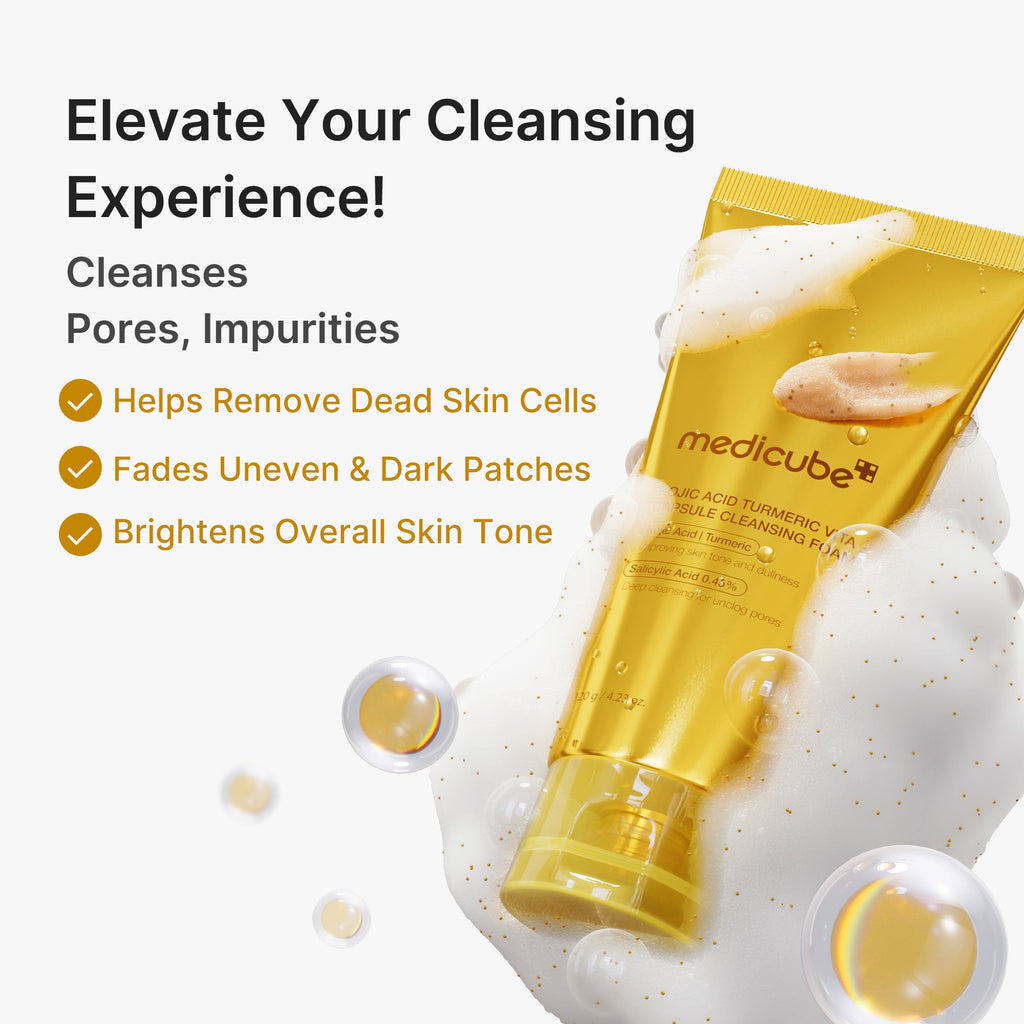 Kojic Acid Turmeric Vita Capsule Foam Cleanser P8