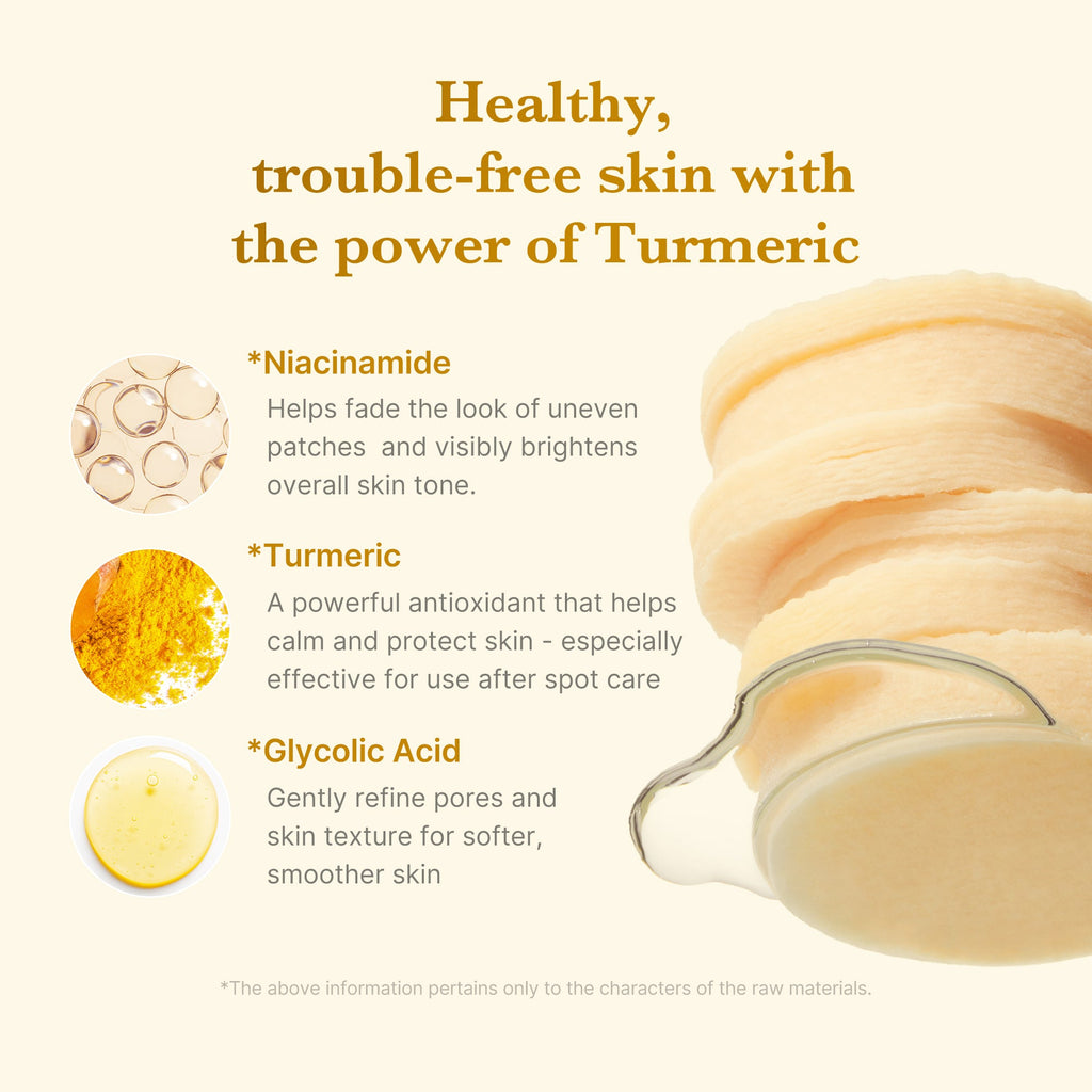Kojic Acid Tumeric Toner Pad S0