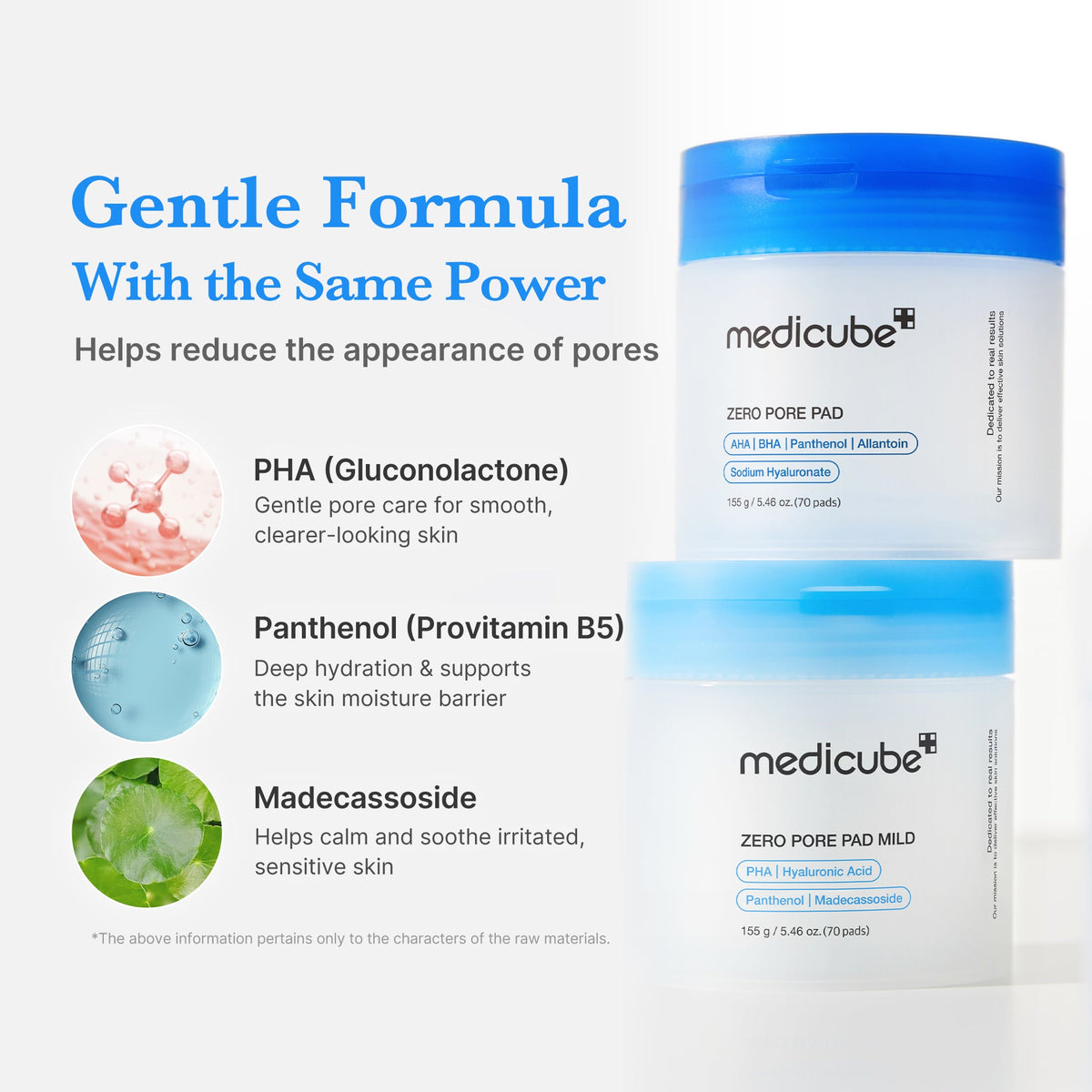 Zero Pore Madecassoside Pads (Mild) X6