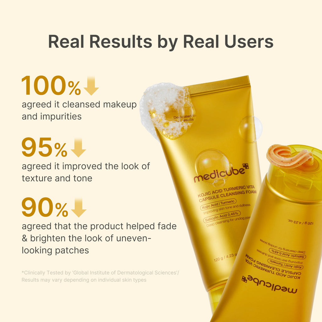 Kojic Acid Turmeric Vita Capsule Foam Cleanser P8