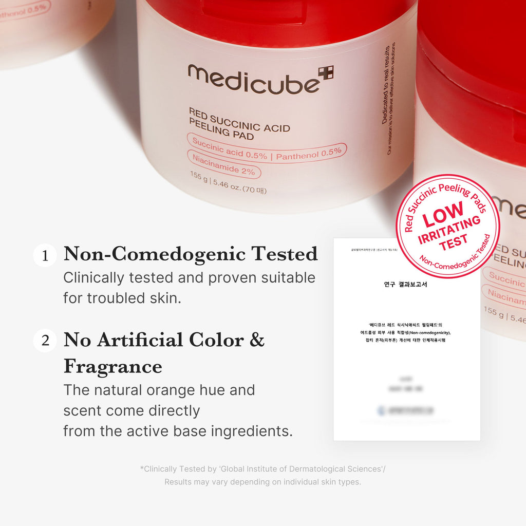 Red Succinic Acid Panthenol Pads A7