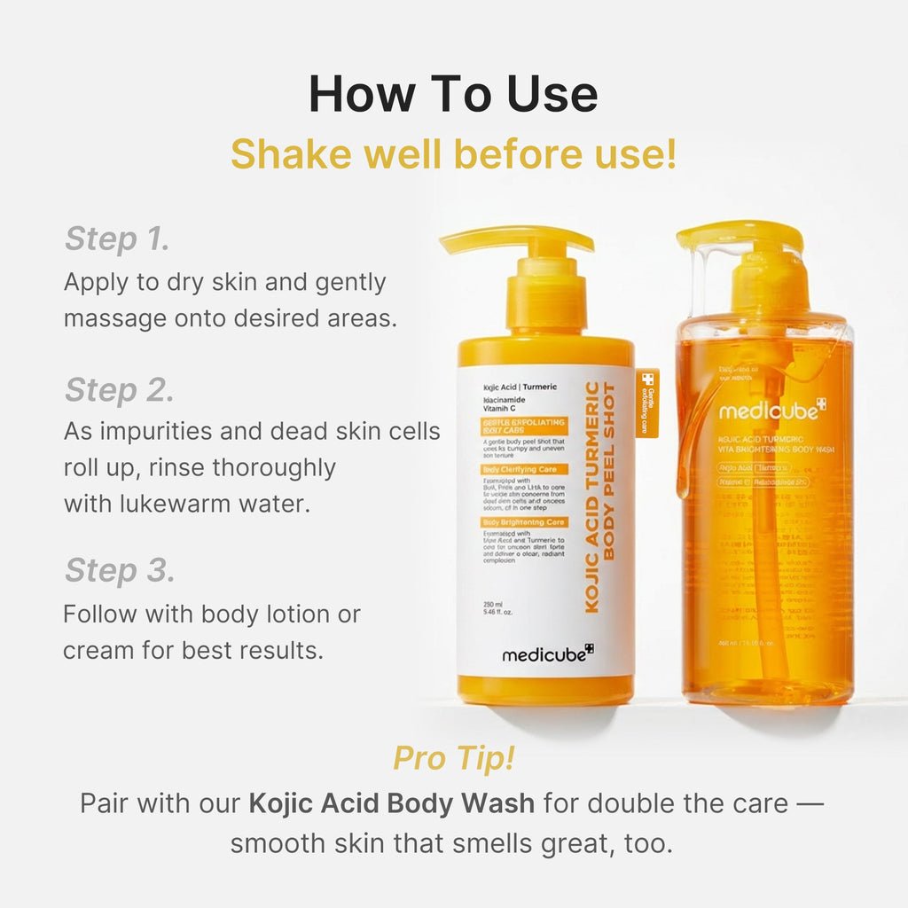 Kojic Acid Turmeric Body Peel Shot A0