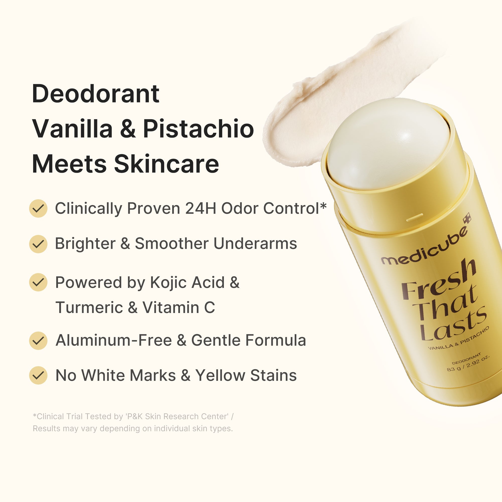 Kojic Acid Brightening Deodorant (Vanilla & Pistachio) R3