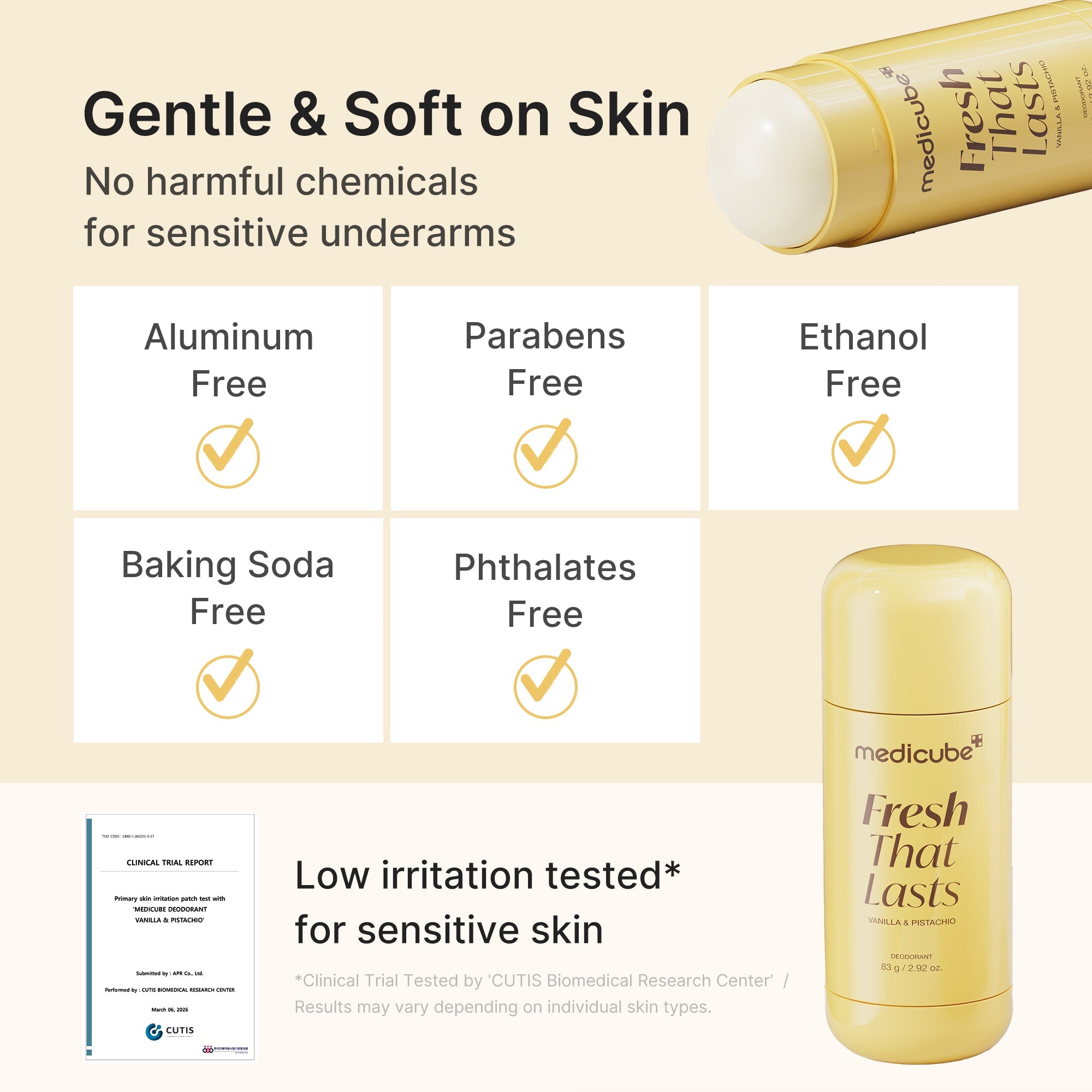 Kojic Acid Brightening Deodorant (Vanilla & Pistachio) R3