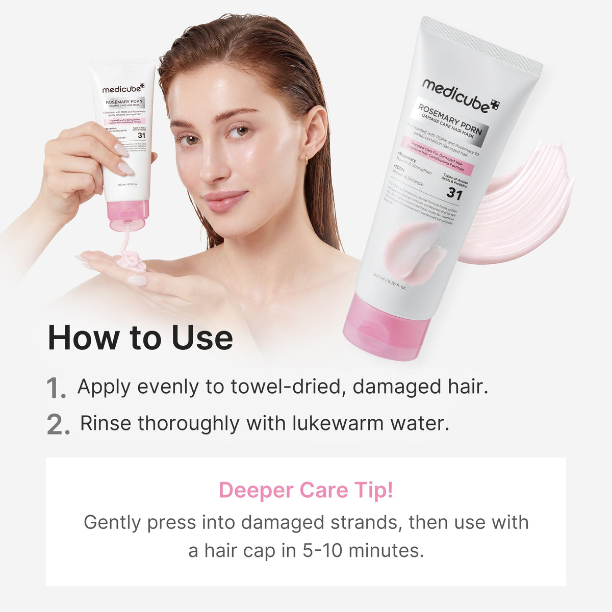 Rosemary PDRN Damage Care Hair Mask W3
