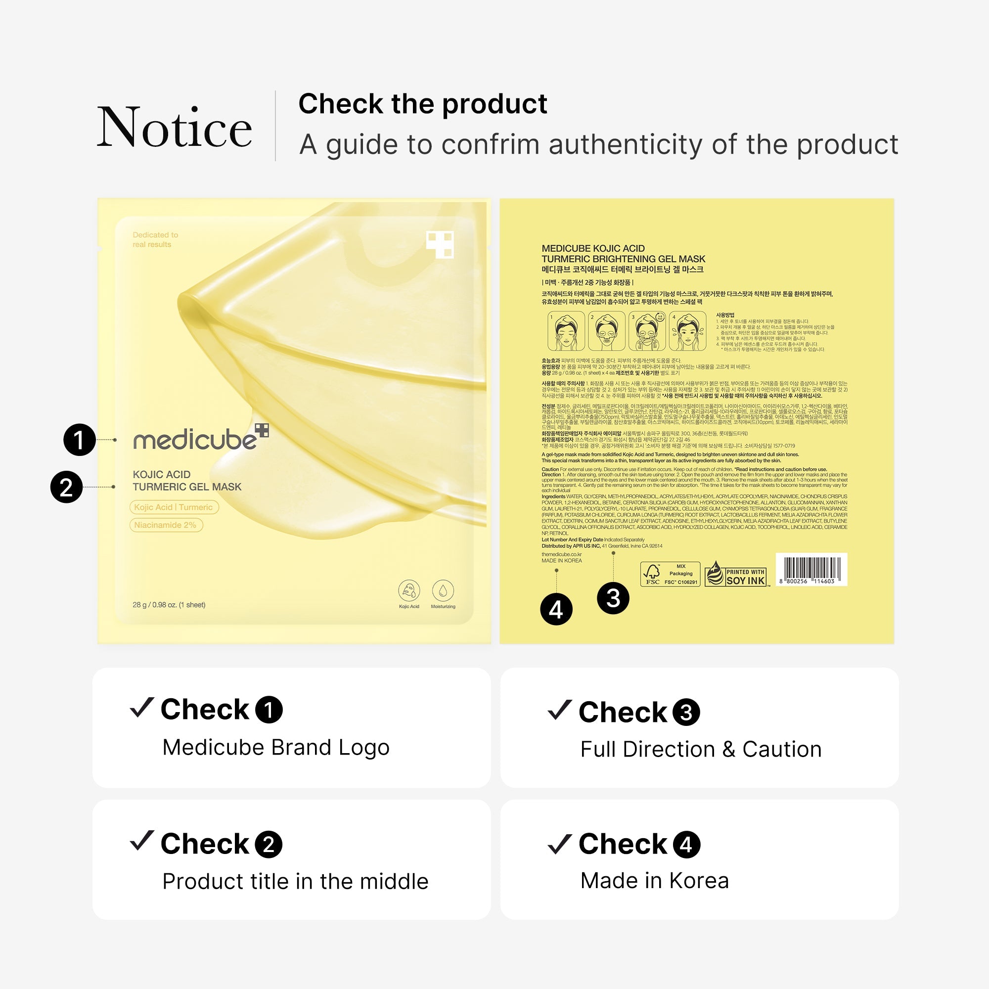 Kojic Acid Turmeric Gold Jelly Gel Mask O9