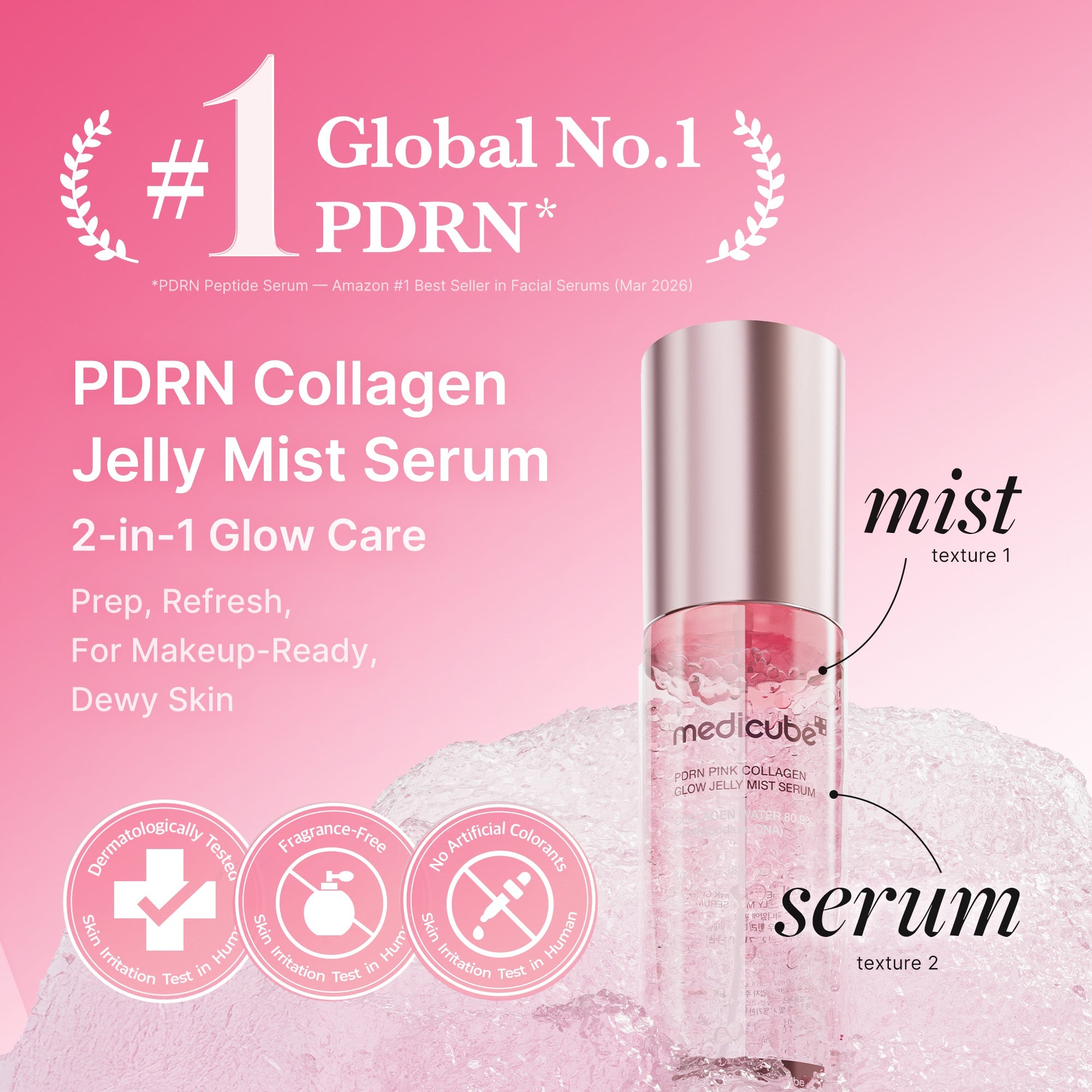 PDRN Pink Collagen Glow Jelly Mist Serum L8