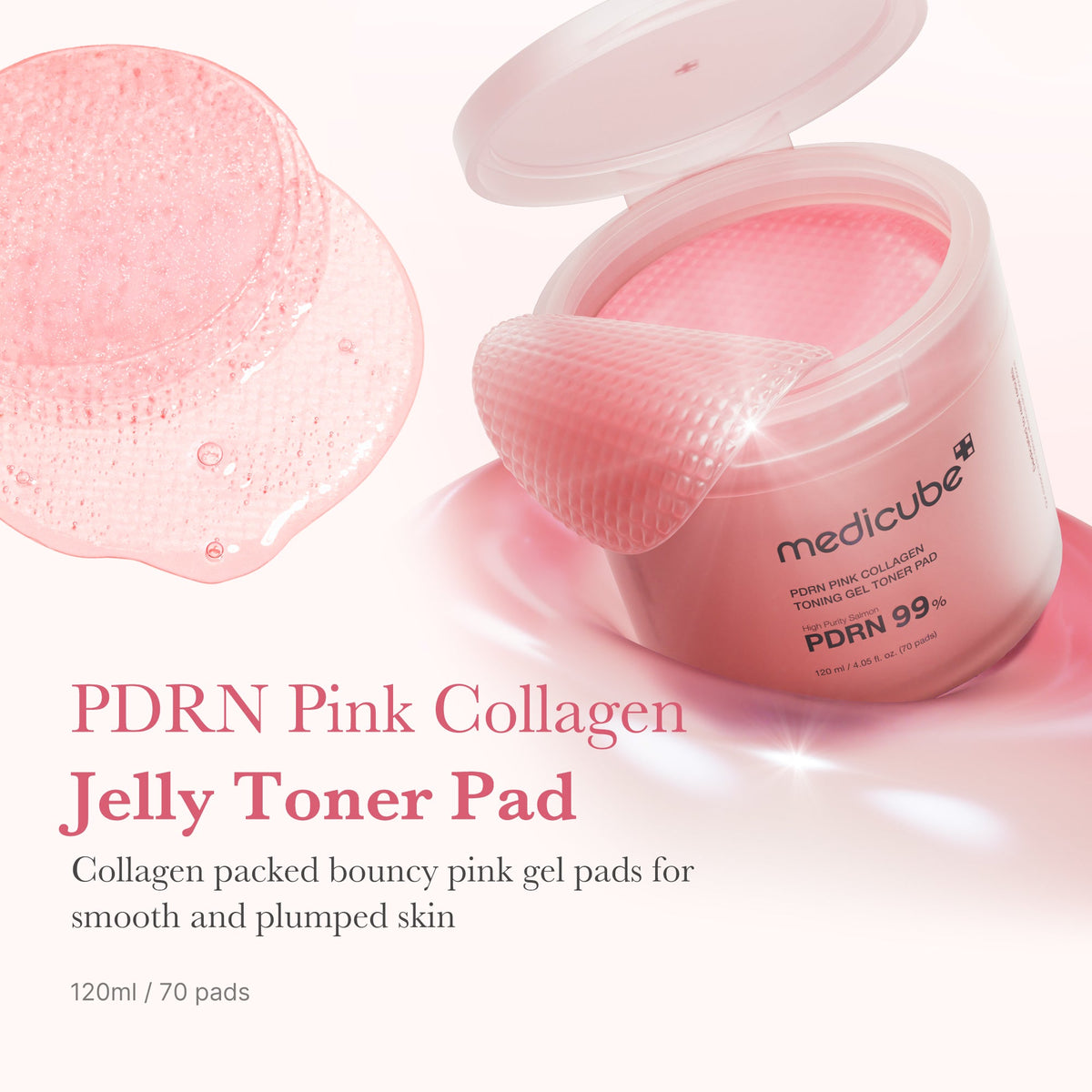 PDRN Pink Collagen Gel Toner Pad S0
