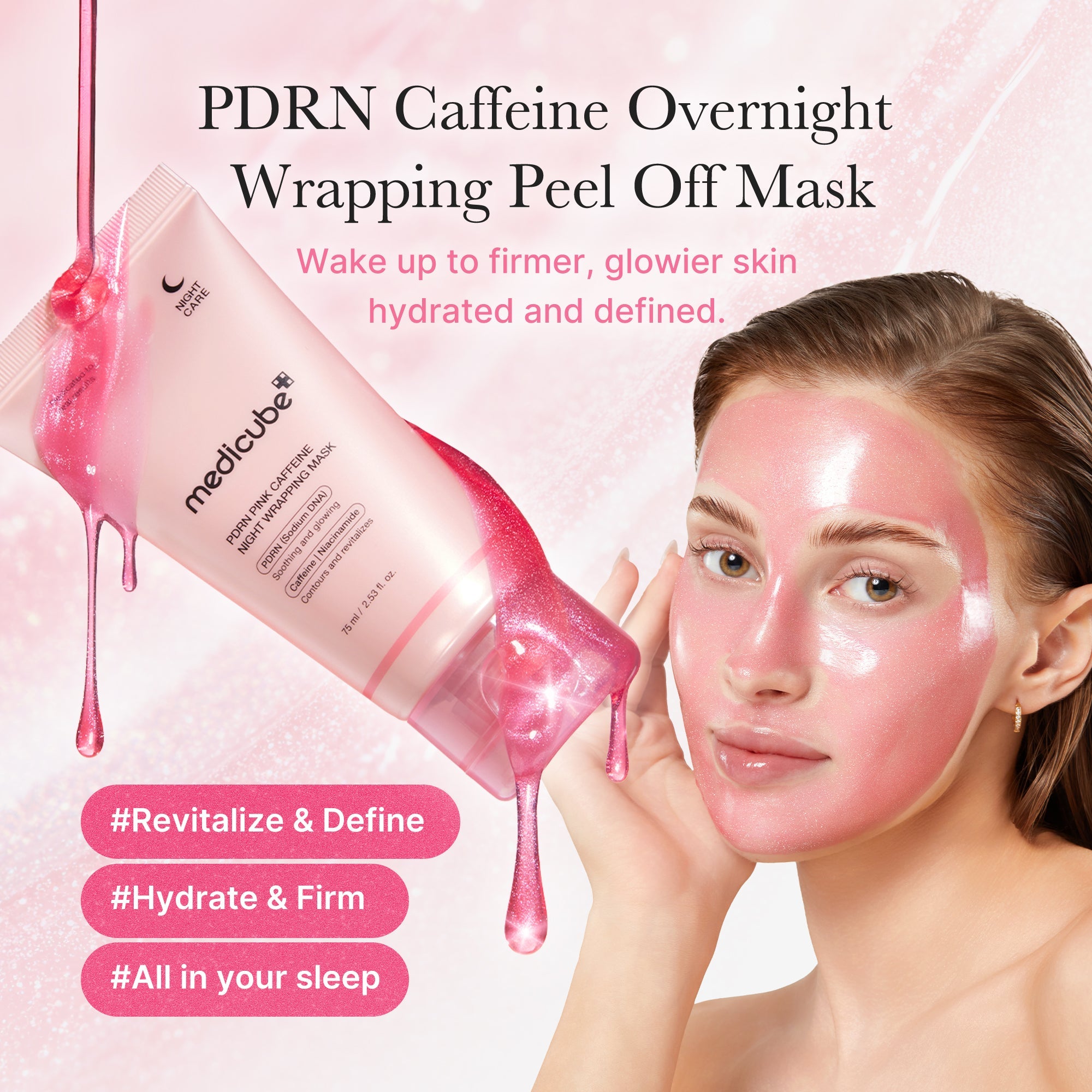 PDRN Pink Caffeine Overnight Wrapping Mask P0