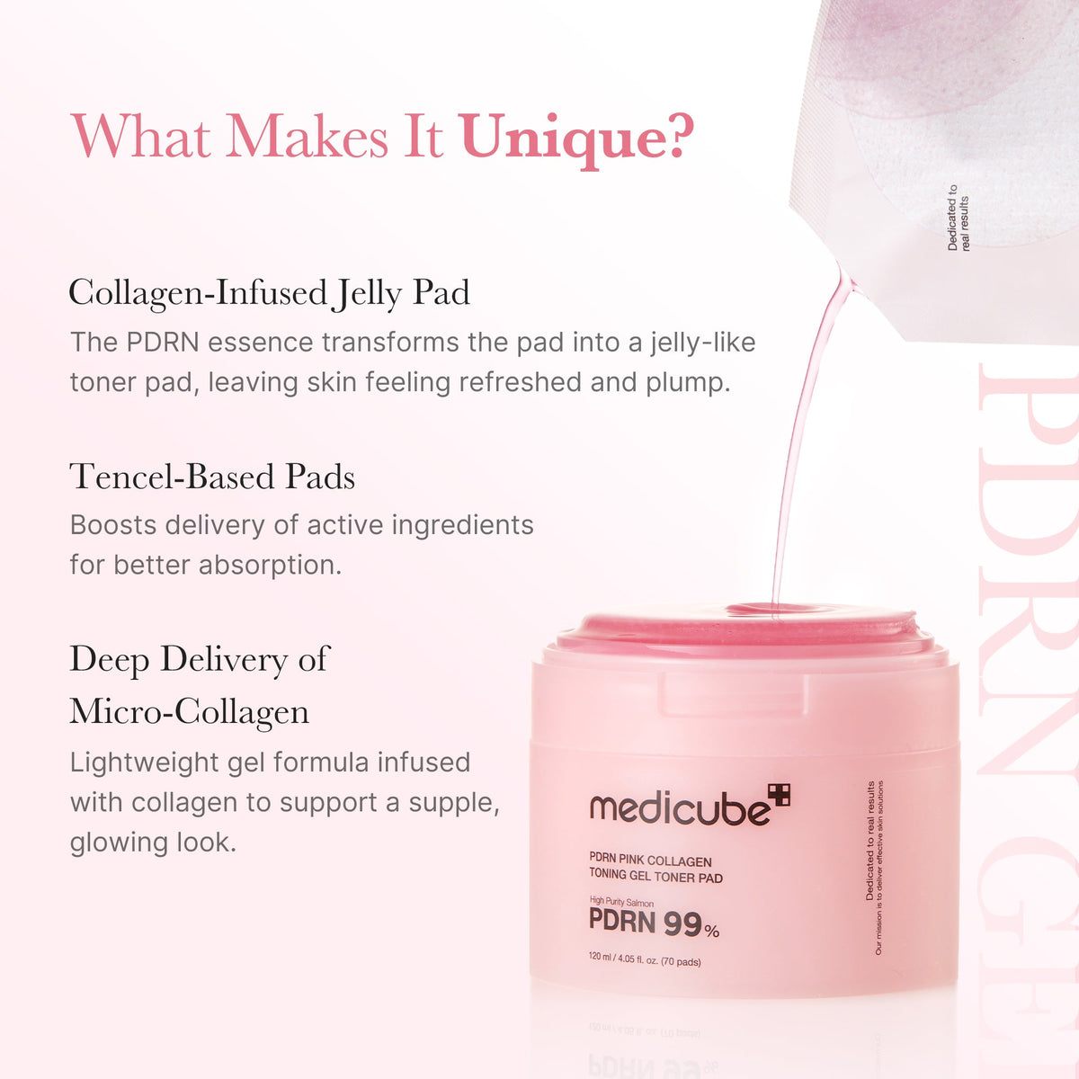PDRN Pink Collagen Gel Toner Pad S0