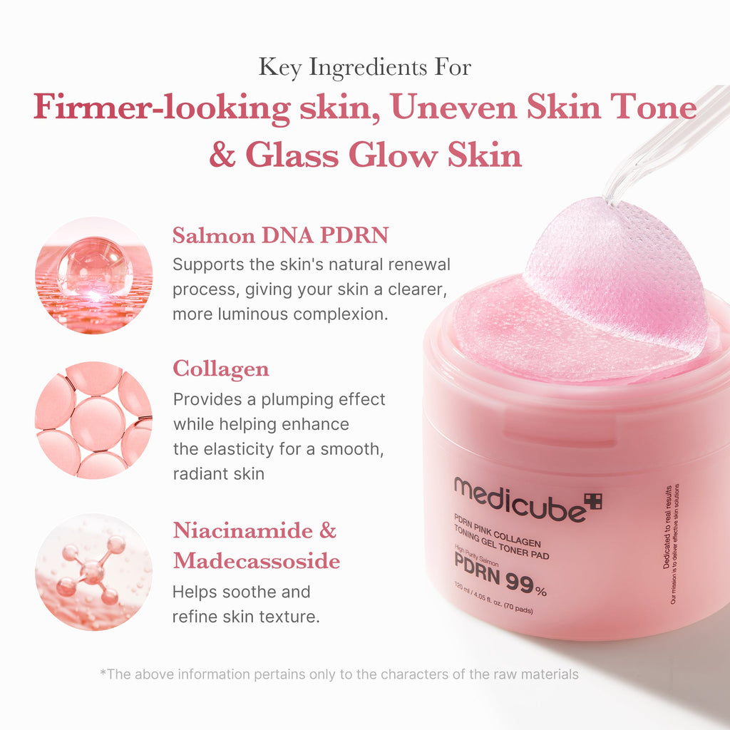 PDRN Pink Collagen Gel Toner Pad S0
