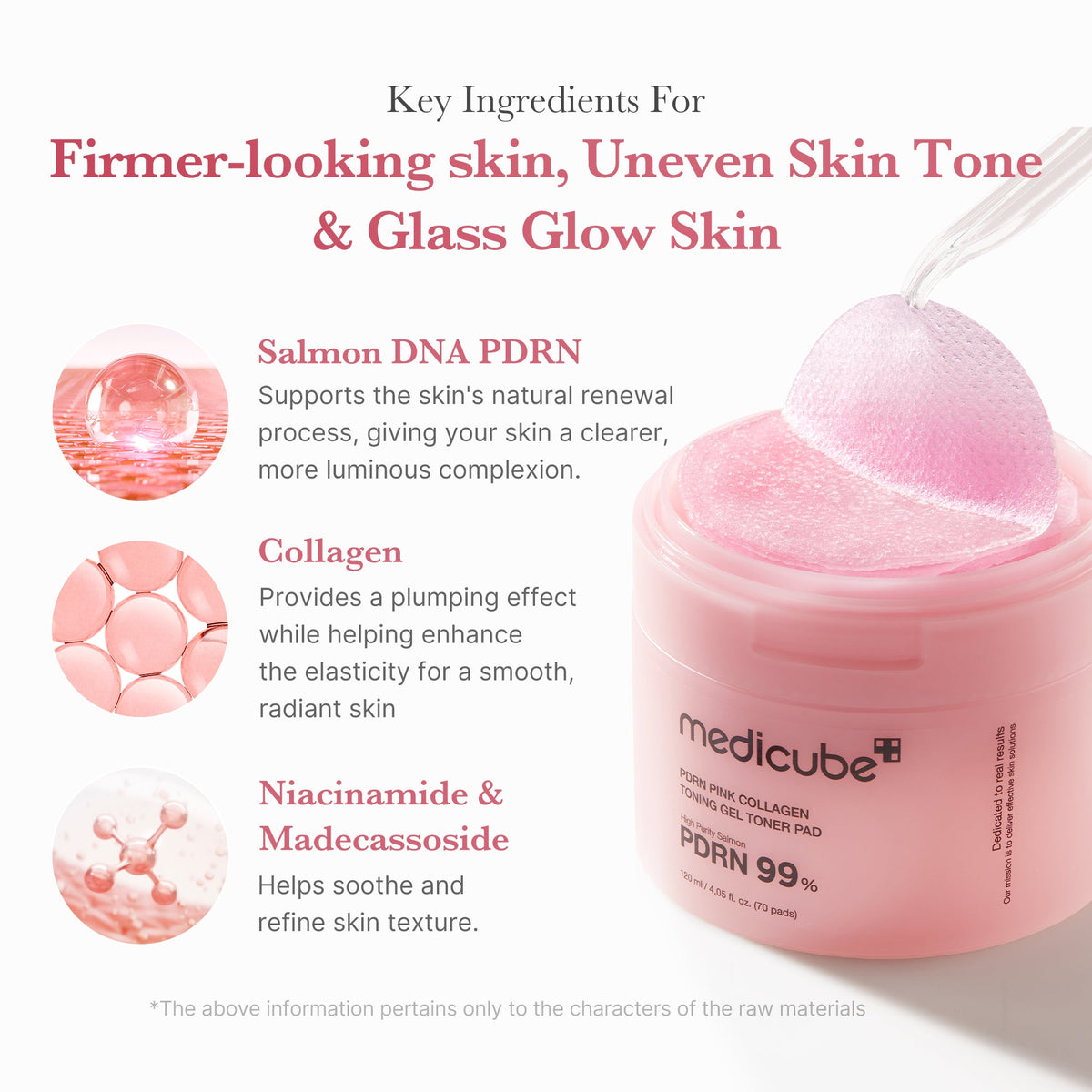 PDRN Pink Collagen Gel Toner Pad S0