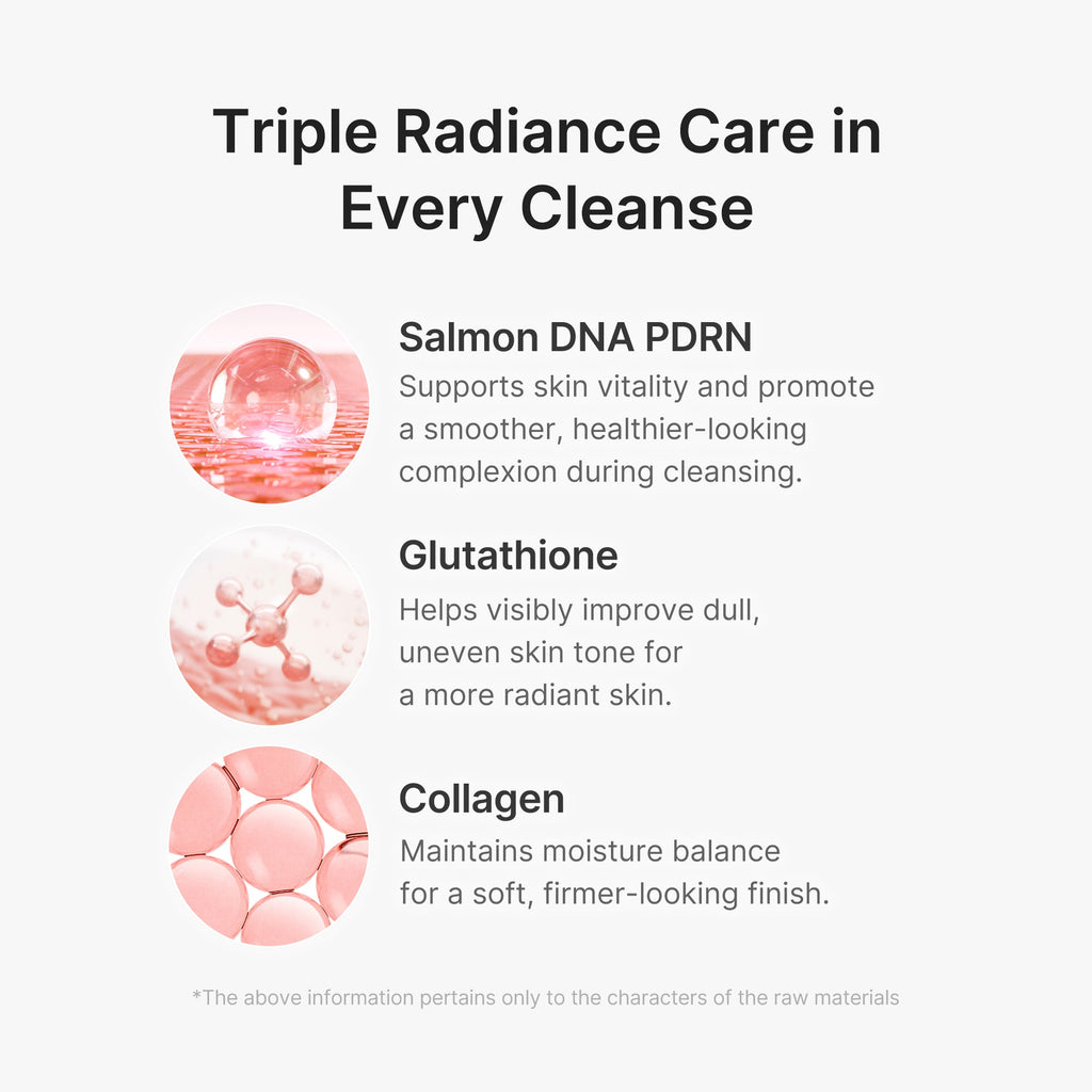 PDRN Pink Glutathione Capsule Foam Cleanser K3