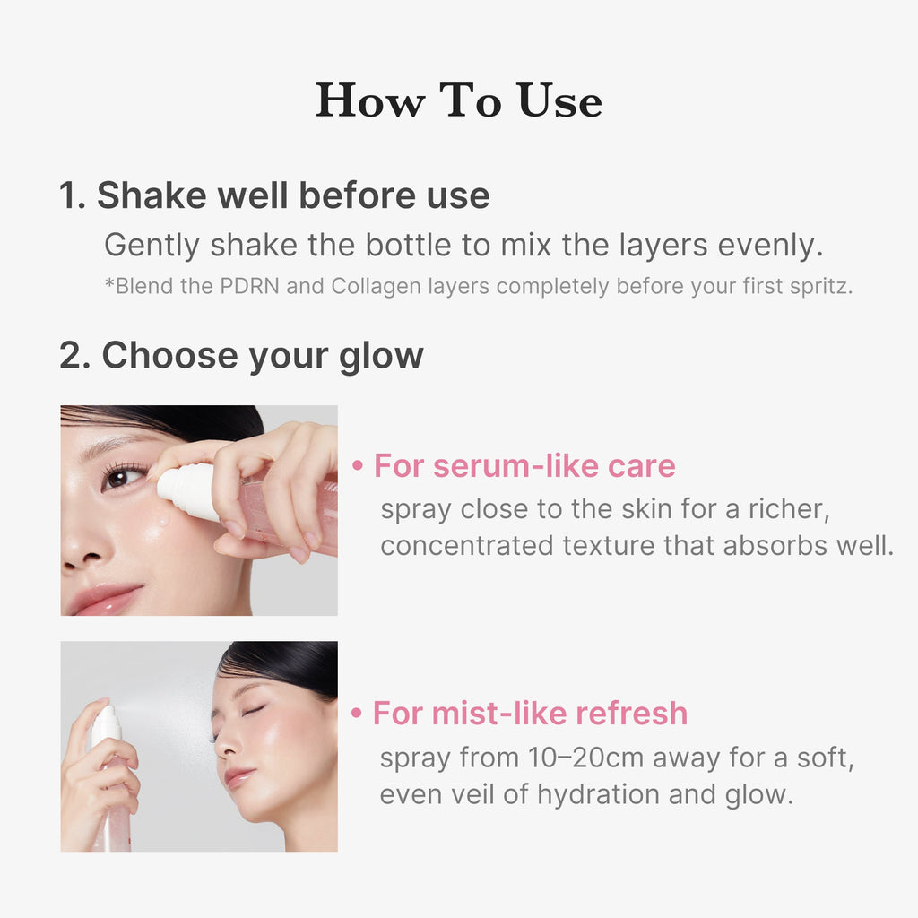 PDRN Pink Collagen Glow Jelly Mist Serum L8