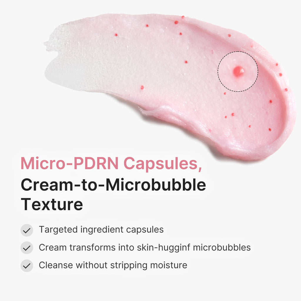 PDRN Pink Glutathione Capsule Foam Cleanser K3