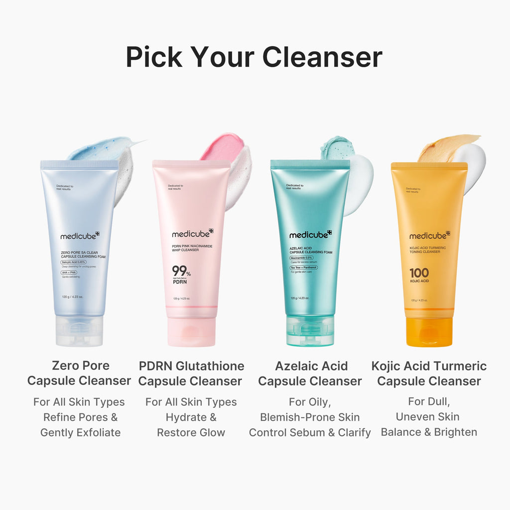 PDRN Pink Glutathione Capsule Foam Cleanser K3