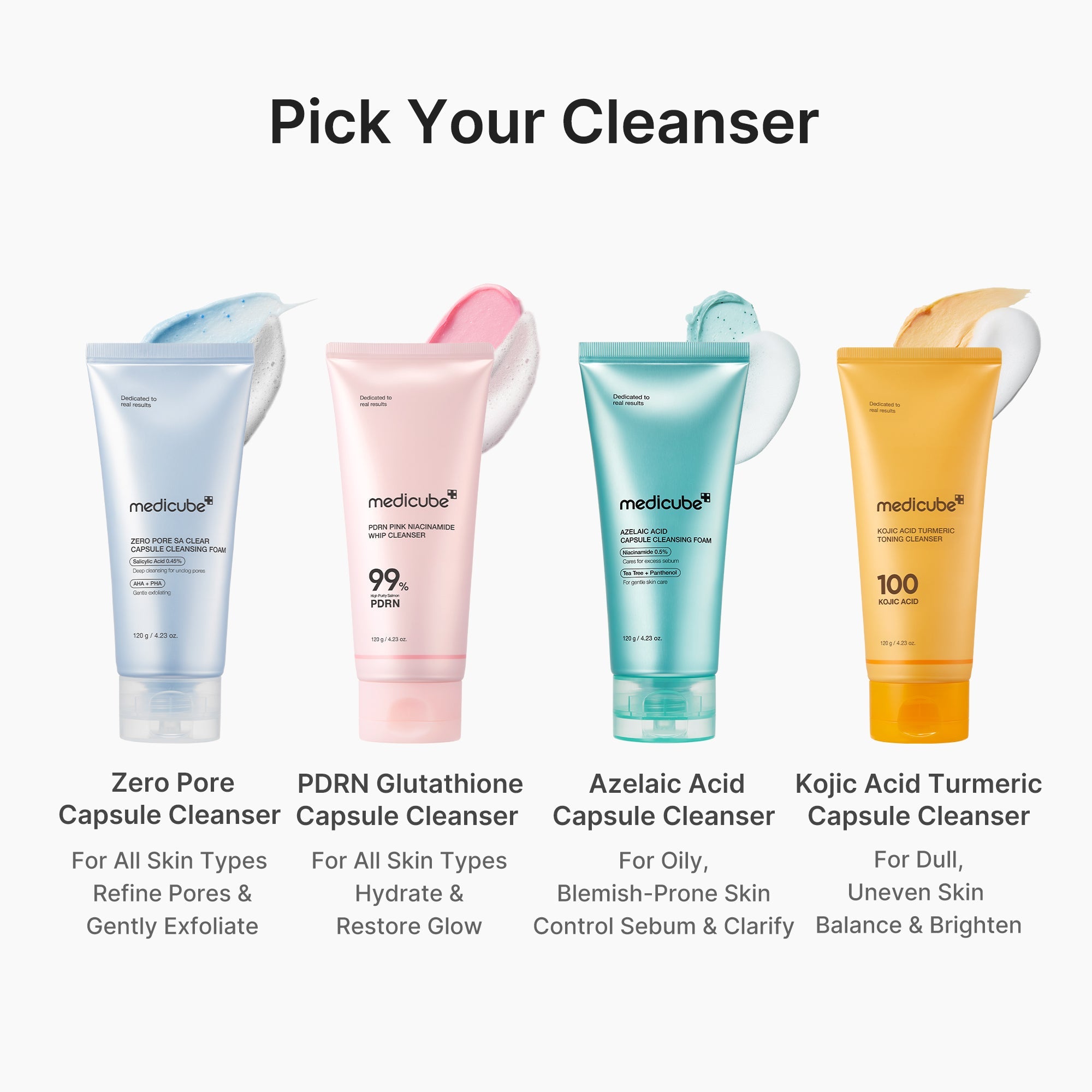 PDRN Pink Glutathione Capsule Foam Cleanser K3