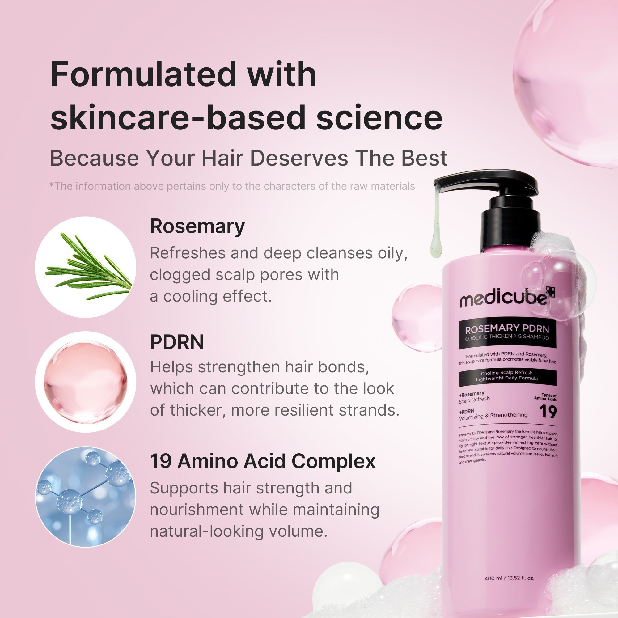 Rosemary PDRN Cooling Thickening Shampoo A7